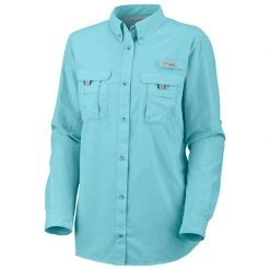 COLUMBIA Women's PFG Bahama™ Shirt -Women’s Clothing, Shoes & Accessories Official Shop 12110334S CLEAR BLUE
