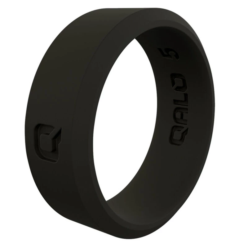 QALO Women's Modern Black Q2X Silicone Ring, Size 05 1 QALO Women's Modern Black Q2X Silicone Ring, Size 05