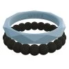 QALO Women's Stackable Collection F Silicone Ring, Size 08