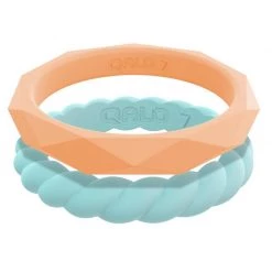 QALO Women's Stackable Collection L Silicone Ring, Size 05