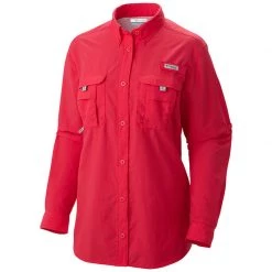 COLUMBIA Women's PFG Bahama™ Shirt -Women’s Clothing, Shoes & Accessories Official Shop P012110334S RUBY RED LRG