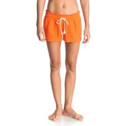 ROXY Women's Oceanside Shorts -Women’s Clothing, Shoes & Accessories Official Shop P015991094S RED ORANGE LRG