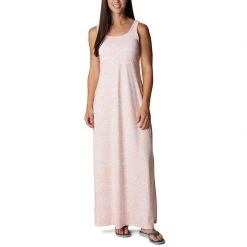 COLUMBIA Women's PFG Freezer Maxi Dress -Women’s Clothing, Shoes & Accessories Official Shop P016836397 TIKI PINK TROPICAL