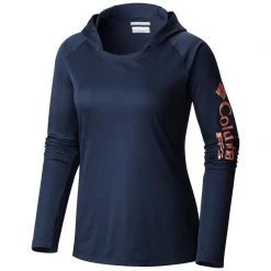 COLUMBIA Women's PFG Tidal™ Hooded Shirt 22 COLUMBIA Women's PFG Tidal™ Hooded Shirt -Women’s Clothing, Shoes & Accessories Official Shop P016836454S COLLEGIATE NAVY HOT CORAL 1500