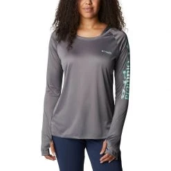 COLUMBIA Women's PFG Tidal™ Hooded Shirt 20 COLUMBIA Women's PFG Tidal™ Hooded Shirt -Women’s Clothing, Shoes & Accessories Official Shop P016836454 CITY GREY MINT CAY LOGO 1500.25032021113039