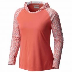 COLUMBIA Women's PFG Super Tidal™ Hoodie -Women’s Clothing, Shoes & Accessories Official Shop P017765611S MELONADE CORAL PRINT 1500