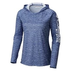 COLUMBIA Women's PFG Super Tidal™ Hoodie -Women’s Clothing, Shoes & Accessories Official Shop P017765611 BLUEBELL WATER TOPO PRINT 1500.16072018080102
