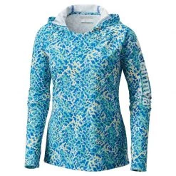COLUMBIA Women's PFG Super Tidal™ Hoodie -Women’s Clothing, Shoes & Accessories Official Shop P017765611 BLUE MACAW CORAL PRINT 1500