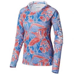 COLUMBIA Women's PFG Super Tidal™ Hoodie -Women’s Clothing, Shoes & Accessories Official Shop P017765611 VIVD BLU DOTTY PALMS PRT 1500.15012019033059
