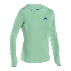 PELAGIC Women's UltraTek Hooded Sun Shirt 6 PELAGIC Women's UltraTek Hooded Sun Shirt -Women’s Clothing, Shoes & Accessories Official Shop P017794512 SEAFOAM 1500