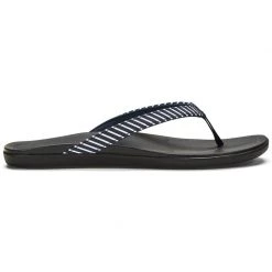 OLUKAI Women's Ho'opio Sandals -Women’s Clothing, Shoes & Accessories Official Shop P017802042 TRENCH BLUE STRIPE 1500.02012020110157