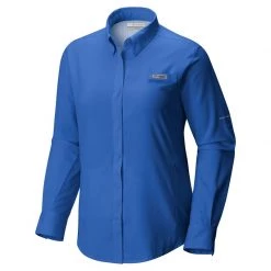 COLUMBIA Women's PFG Tamiami™ II Shirt -Women’s Clothing, Shoes & Accessories Official Shop P018186692 BLUE MACAW 1500