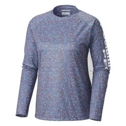 COLUMBIA Women's PFG Super Tidal™ Shirt -Women’s Clothing, Shoes & Accessories Official Shop P018186817 BLUEBELL CORAL PRINT 1500.16072018080147