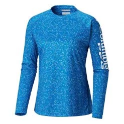 COLUMBIA Women's PFG Super Tidal™ Shirt -Women’s Clothing, Shoes & Accessories Official Shop P018186817 BLUE MACAW CORAL PRINT 1500.16072018080152