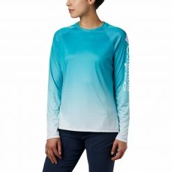 COLUMBIA Women's PFG Super Tidal™ Shirt -Women’s Clothing, Shoes & Accessories Official Shop P018186817 CLEAR WATER GRADIENT 1500.20022020113334