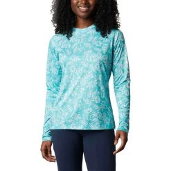 COLUMBIA Women's PFG Super Tidal™ Shirt -Women’s Clothing, Shoes & Accessories Official Shop P018186817 DOLPHIN ARCHIVE PALMS PRINT 1500.10092020090233
