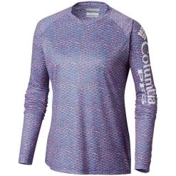 COLUMBIA Women's PFG Super Tidal™ Shirt -Women’s Clothing, Shoes & Accessories Official Shop P018186817 VIVID BLU FISH SCALE PRT 1500.15012019033231