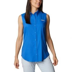 COLUMBIA Women's PFG Tamiami™ Tank Top -Women’s Clothing, Shoes & Accessories Official Shop P018478271 VIVID BLUE 1500.25032021113436