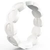 QALO Women's Pearl Scallop Silicone Ring
