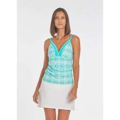 CABANA LIFE Women's Embroidered Tankini Top -Women’s Clothing, Shoes & Accessories Official Shop P019754662 SEAFOAM 1500.08112021013004