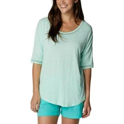 COLUMBIA Women's Slack Water™ Shirt -Women’s Clothing, Shoes & Accessories Official Shop P019863216 MINT CAY STRIPE 1500.25032021113900