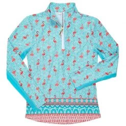 CABANA LIFE Women's Zipper Polo Rash Guard -Women’s Clothing, Shoes & Accessories Official Shop P020019196 FLAMINGO 1500.25092020090029