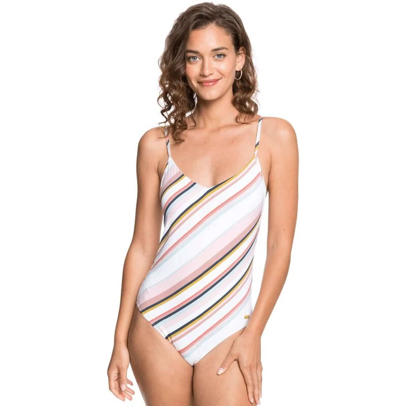 ROXY Women's Stripe Beach Classics One-Piece Swimsuit 1 ROXY Women's Stripe Beach Classics One-Piece Swimsuit