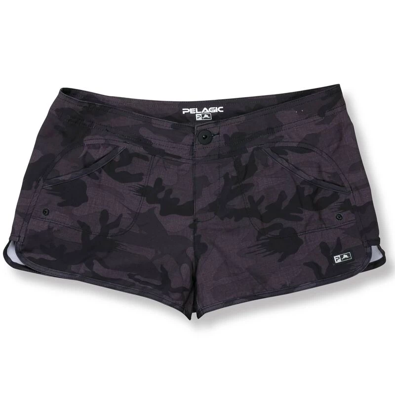 PELAGIC Women's Moana Fish Camo Hybrid Shorts 1 PELAGIC Women's Moana Fish Camo Hybrid Shorts