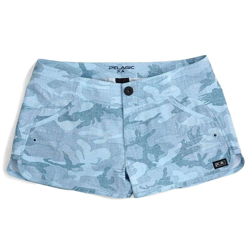 PELAGIC Women's Moana Fish Camo Hybrid Shorts 2 PELAGIC Women's Moana Fish Camo Hybrid Shorts - Image 2