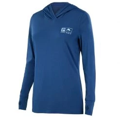 PELAGIC Women's Fish Camo Ultratek Hooded Sun Shirt