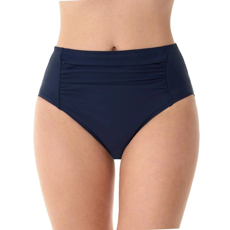 PENBROOKE Women's Shirred High-Waisted Bikini Bottoms 1 PENBROOKE Women's Shirred High-Waisted Bikini Bottoms