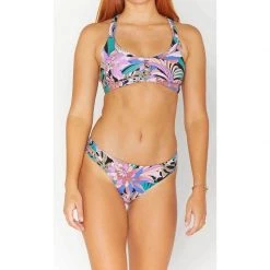 HURLEY Women's Palm Paradise Max Hipster Bikini Bottoms
