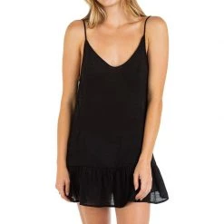 HURLEY Women's Solid Mini Dress Cover-Up