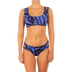 HURLEY Women's Max Mystic Leaves Mod Hipster Bikini Bottoms