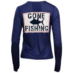 HIHO Women's Suntek Gone Fishing Shirt