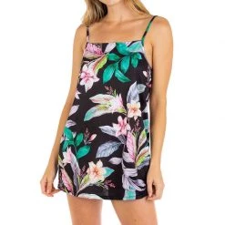 HURLEY Women's Flora Slip Mini Dress Cover-Up