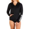 HURLEY Women's One and Only Hooded Full-Zip Rash Guard