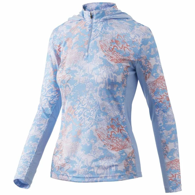 HUK Women's Icon X Tide Change Hooded Shirt 1 HUK Women's Icon X Tide Change Hooded Shirt