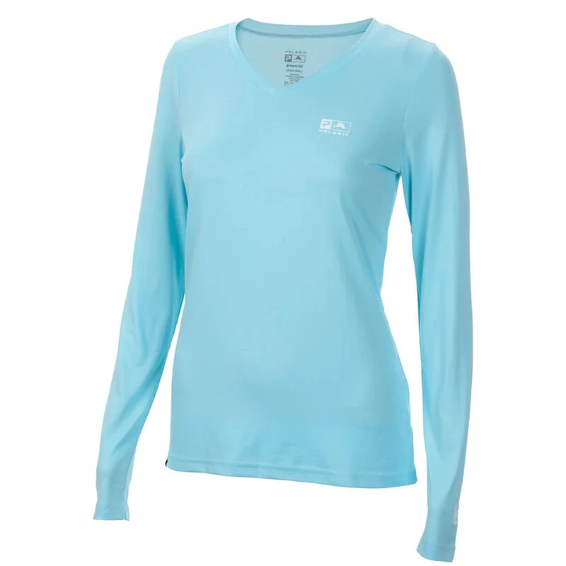 PELAGIC Women's Aquatek V-Neck Shirt 1 PELAGIC Women's Aquatek V-Neck Shirt