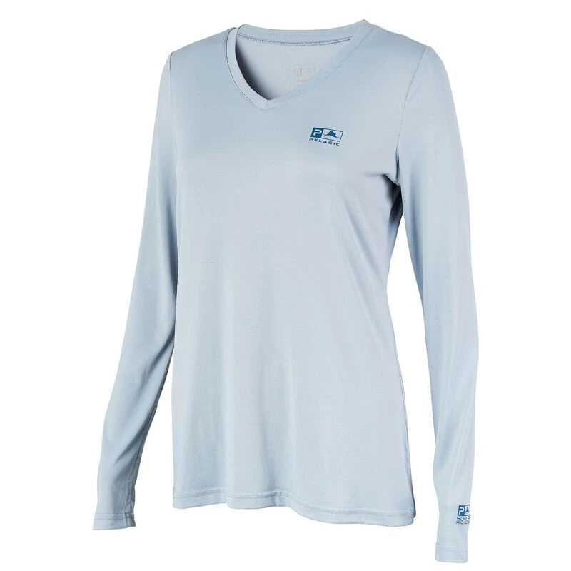 PELAGIC Women's Aquatek V-Neck Shirt 2 PELAGIC Women's Aquatek V-Neck Shirt - Image 2