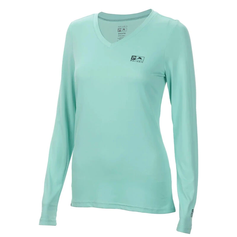 PELAGIC Women's Aquatek V-Neck Shirt 3 PELAGIC Women's Aquatek V-Neck Shirt - Image 3