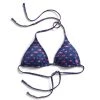 SCALES Women's Trippy Fish Bimini Twist Triangle Bikini Top