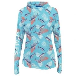 SCALES Women's Tropical Slam Pro Performance Hooded Shirt