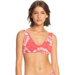ROXY Women's Seaside Tropics Bralette Bikini Top
