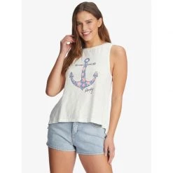 ROXY Women's Plumeria Anchor Tank Top