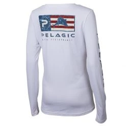 PELAGIC Women's Aquatek Icon Americamo Shirt