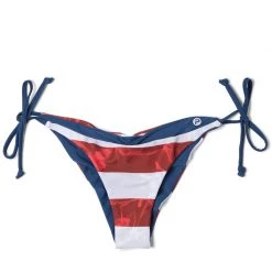 PELAGIC Women's Americamo Reversible Tie Side Bikini Bottoms