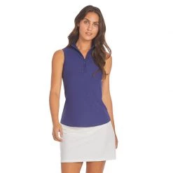 CABANA LIFE Women's Sport Zip Polo