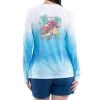 GUY HARVEY Women's Tropical Turtle Tech Shirt
