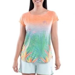 GUY HARVEY Women's Birds of Paradise Tech Shirt